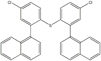 1-Naphtyl(4-chlorophenyl) sulfide Struktur