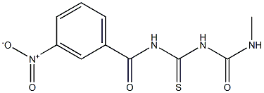 1-(3-Nitrobenzoyl)-5-methylthiobiuret Struktur