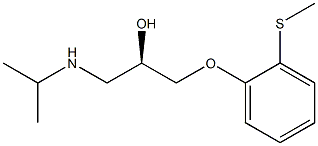 (R)-1-(Isopropylamino)-3-[o-(methylthio)phenoxy]-2-propanol Struktur