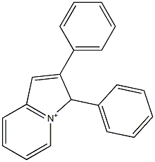 2,3-Diphenyl-3H-indolizinium Struktur