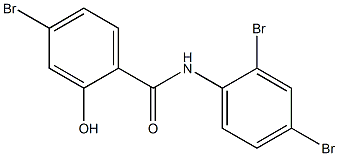 2',4,4'-Tribromo-2-hydroxybenzanilide Struktur