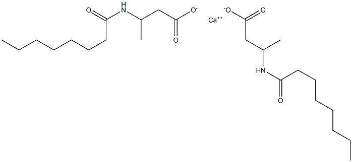 Bis[3-(octanoylamino)butyric acid]calcium salt Struktur