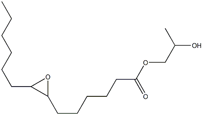 7,8-Epoxymyristic acid 2-hydroxypropyl ester Struktur