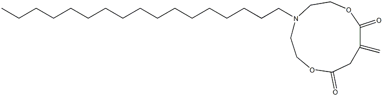 10-Methylene-5-heptadecyl-5-aza-2,8-dioxacycloundecane-1,9-dione Struktur