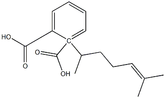 (-)-Phthalic acid hydrogen 1-[(R)-6-methyl-5-heptene-2-yl] ester Struktur