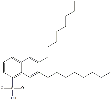 6,7-Dioctyl-1-naphthalenesulfonic acid Struktur