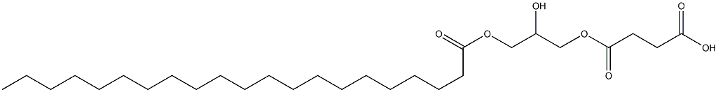 Succinic acid hydrogen 1-[2-hydroxy-3-(1-oxohenicosyloxy)propyl] ester Struktur