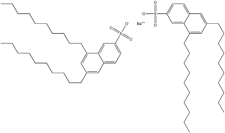 Bis(6,8-didecyl-2-naphthalenesulfonic acid)barium salt Struktur