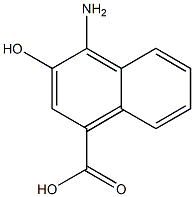 4-Amino-3-hydroxy-1-naphthoic acid Struktur