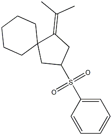 1-(1-Methylethylidene)-3-(phenylsulfonyl)spiro[4.5]decane Struktur