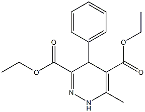 6-Methyl-4-phenyl-1,4-dihydropyridazine-3,5-dicarboxylic acid diethyl ester Struktur