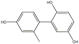 2'-Methyl-1,1'-biphenyl-2,4',5-triol Struktur