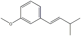 (E)-1-(3-Methoxyphenyl)-3-methyl-1-butene Struktur