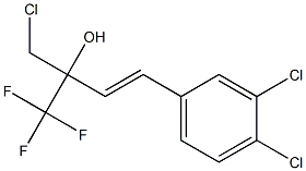 (E)-3-(3,4-Dichlorophenyl)-1-chloromethyl-1-trifluoromethyl-2-propen-1-ol Struktur