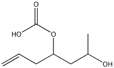 Carbonic acid allyl(3-hydroxybutyl) ester Struktur