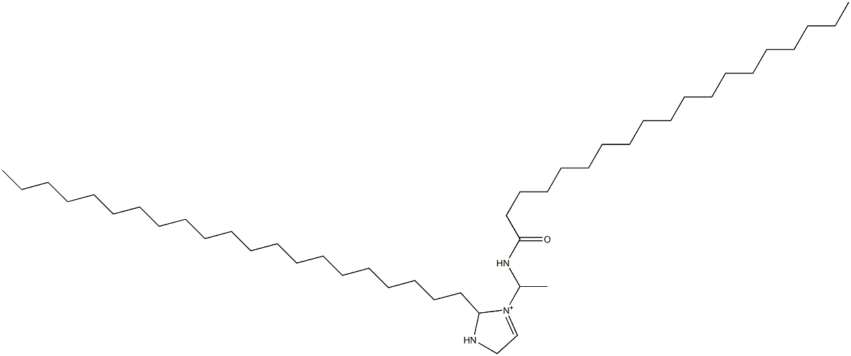 2-Henicosyl-3-[1-(nonadecanoylamino)ethyl]-3-imidazoline-3-ium Struktur