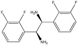 (1S,2S)-1,2-Bis(2,3-difluorophenyl)ethane-1,2-diamine Struktur