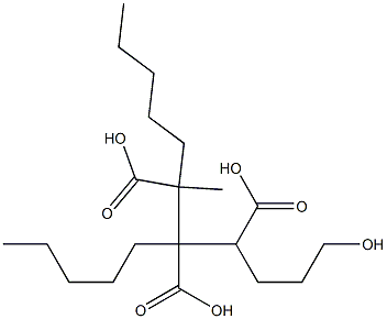 Butane-1,2,3-tricarboxylic acid 1-(3-hydroxypropyl)2,3-dipentyl ester Struktur