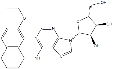 N-[[1,2,3,4-Tetrahydro-7-ethoxynaphthalen]-1-yl]adenosine Struktur