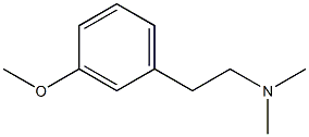 2-(3-Methoxyphenyl)-N,N-dimethylethanamine Struktur