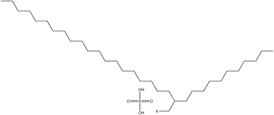 Sulfuric acid 2-undecyldocosyl=potassium salt Struktur