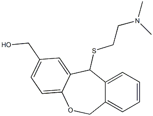 11-[[2-(Dimethylamino)ethyl]thio]-6,11-dihydrodibenz[b,e]oxepin-2-methanol Struktur