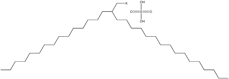 Sulfuric acid 2-pentadecyloctadecyl=potassium salt Struktur