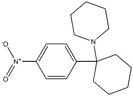 1-[1-(4-Nitrophenyl)cyclohexyl]piperidine Struktur