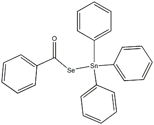 Benzenecarboselenoic acid Se-(triphenylstannyl) ester Struktur