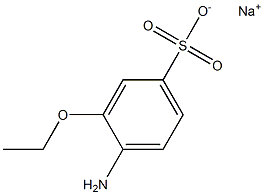 4-Amino-3-ethoxybenzenesulfonic acid sodium salt Struktur