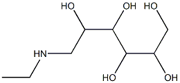 1-Ethylaminohexane-2,3,4,5,6-pentol Struktur