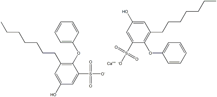 Bis(4-hydroxy-6-heptyl[oxybisbenzene]-2-sulfonic acid)calcium salt Struktur