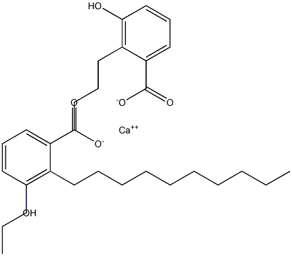 Bis(2-decyl-3-hydroxybenzoic acid)calcium salt Struktur