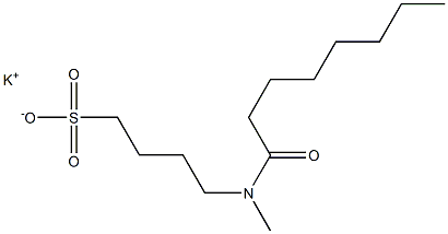 4-(N-Capryloyl-N-methylamino)-1-butanesulfonic acid potassium salt Struktur