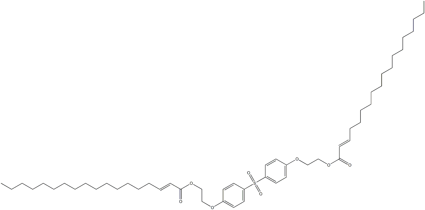 Bis[4-[2-(2-octadecenoyloxy)ethoxy]phenyl] sulfone Struktur