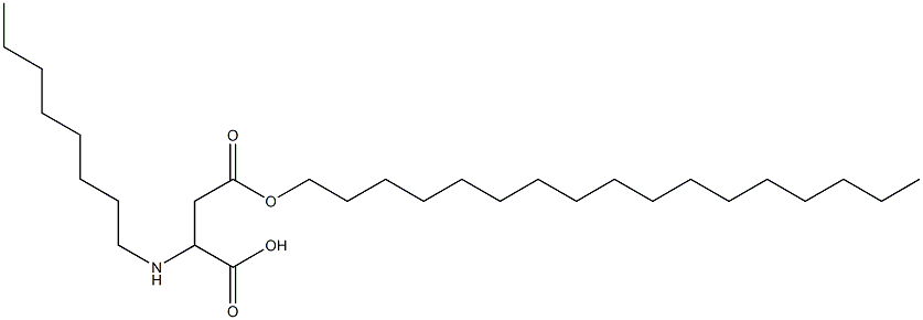 2-Octylamino-3-(heptadecyloxycarbonyl)propionic acid Struktur