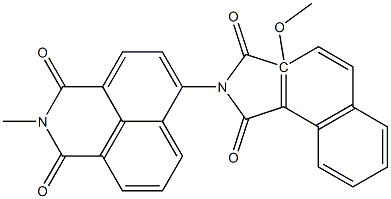 N-[(2,3-Dihydro-2-methyl-1,3-dioxo-1H-benzo[de]isoquinoline)-6-yl]-2-methoxynaphthalimide Struktur