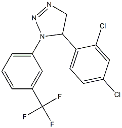 1-(3-Trifluoromethylphenyl)-5-(2,4-dichlorophenyl)-4,5-dihydro-1H-1,2,3-triazole Struktur