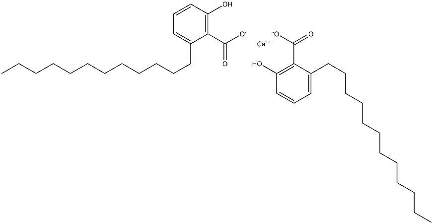 Bis(2-dodecyl-6-hydroxybenzoic acid)calcium salt Struktur