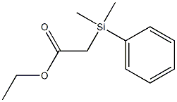 (Dimethylphenylsilyl)acetic acid ethyl ester Struktur