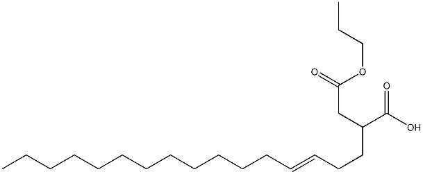 2-(3-Hexadecenyl)succinic acid 1-hydrogen 4-propyl ester Struktur