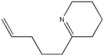 2,3,4,5-Tetrahydro-6-(4-pentenyl)pyridine Struktur