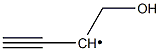 1-Hydroxy-3-butyn-2-ylradical Struktur