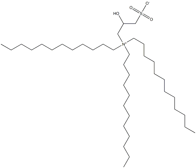 N,N-Didodecyl-N-(2-hydroxy-3-sulfonatopropyl)-1-dodecanaminium Struktur