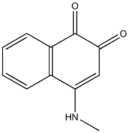 4-(Methylamino)-1,2-naphthoquinone Struktur