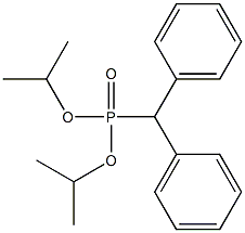 Diphenylmethylphosphonic acid diisopropyl ester Struktur