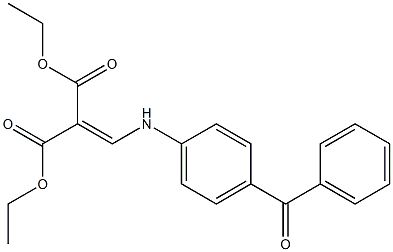 2-[[(4-Benzoylphenyl)amino]methylene]malonic acid diethyl ester Struktur