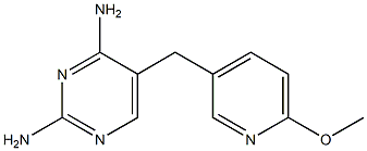 5-[(6-Methoxy-3-pyridinyl)methyl]pyrimidine-2,4-diamine Struktur