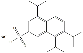 4,7,8-Triisopropyl-2-naphthalenesulfonic acid sodium salt Struktur