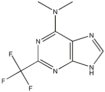 6-Dimethylamino-2-trifluoromethyl-9H-purine Struktur